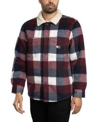 Tommy Hilfiger - Check Teddy Overshirt - Lyst