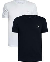 Emporio Armani - 2 Pack Lounge Crew T-shirt - Lyst