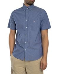 GANT - Regular Classic Poplin Shortsleeved Shirt - Lyst