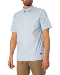 HUGO - Ebor Short Sleeved Shirt - Lyst