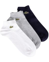 Lacoste Mens Sport 2 Pack Graphic Ped Socks 