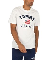 Tommy Hilfiger Usa Flag T-shirt - White