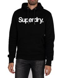 Superdry Graphic Pullover Hoodie - Black