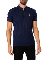 Fila Cotton Polo Shirt in Blue for Men | Lyst