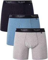 Ted Baker - 3 Pack Cotton Stretch Boxer Briefs - Lyst
