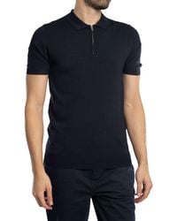 Antony Morato - Super Slim Zip Polo Shirt - Lyst