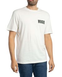 HUGO - Derlyns Back Graphic T-Shirt - Lyst