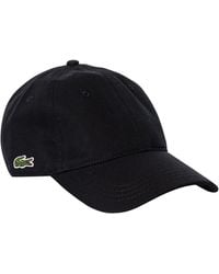 Lacoste Side Logo Baseball Cap - Black