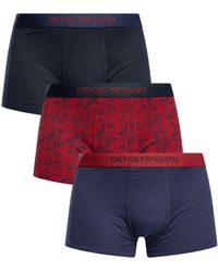 Emporio Armani - 3 Pack Trunks - Lyst