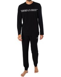 Emporio Armani - Longsleeved Graphic Pyjama Set - Lyst