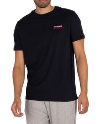 Tommy Hilfiger Lounge Chest Logo T-shirt - Black