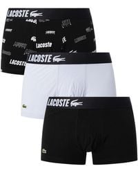 Lacoste - 3 Pack Trunks - Lyst