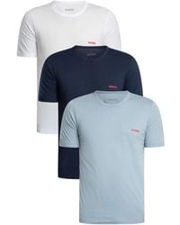 HUGO - 3 Pack Lounge Crew T-shirts - Lyst