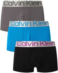 Calvin Klein - 3 Pack Reconsidered Steel Low Rise Trunks - Lyst