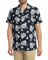 Tommy Hilfiger - Regular Slub Aop Short Sleeved Shirt - Lyst