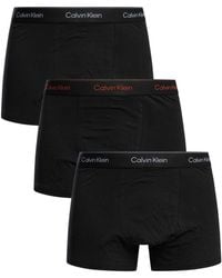 Calvin Klein - 3 Pack Icon Relaxed Fit Trunks - Lyst