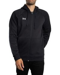 Under Armour - Rival Logo Zip Hoodie - Lyst