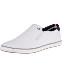 Tommy Hilfiger Iconic Slip On Trainers in Black for Men | Lyst UK