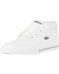 Lacoste Asparta 119 Men's Fashion High Top Croc Logo Leather Shoes Sneakers 