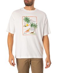 GANT - Hawaii Printed Graphic T-shirt - Lyst