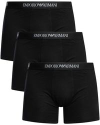 Emporio Armani - 3 Pack Boxer Briefs - Lyst