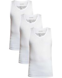 Calvin Klein - 3 Pack Lounge Tank Tops - Lyst
