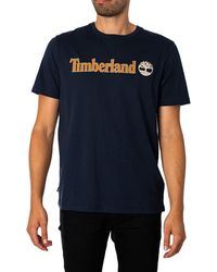 Timberland - Linear Logo T-Shirt - Lyst
