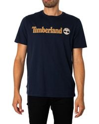 Timberland - Linear Logo T-shirt - Lyst