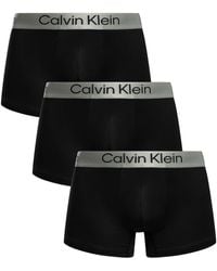 Calvin Klein - 3 Pack Brushed Microfiber Trunks - Lyst