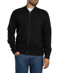Lacoste - Knit Bomber Jacket - Lyst