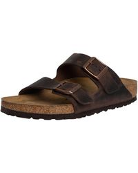 Birkenstock - Arizona Natural Leather Oiled Sandals - Lyst