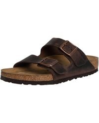 Birkenstock - Arizona Natural Leather Oiled Sandals - Lyst
