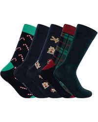 Jack & Jones - 5 Pack Xmas Candy Socks Gift Box - Lyst