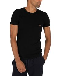 Emporio Armani Big Eagle Lounge T-shirt - Black