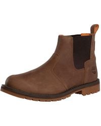 Timberland - Redwood Falls Mid Chelsea Leather Boots - Lyst