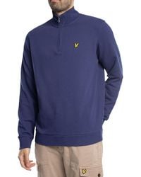 Lyle & Scott - Loopback Quarter Zip Sweatshirt - Lyst