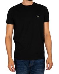 Lacoste Logo Pima T-shirt - Black