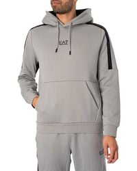 EA7 - Centre Logo Pullover Hoodie - Lyst