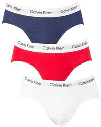 Calvin Klein 3 Pack Cotton Stretch Briefs - Multicolor