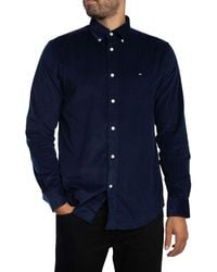 Tommy Hilfiger - Solid Corduroy Shirt - Lyst