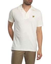 Lyle & Scott - Linen Revere Collar Polo Shirt - Lyst