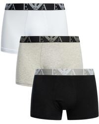 Emporio Armani - 3 Pack Trunks - Lyst