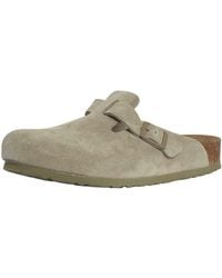Birkenstock - Boston Suede Clogs - Lyst