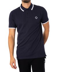 Ma Strum - Block Tipped Polo Shirt - Lyst