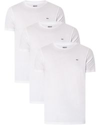 DIESEL - Three-pack Of V-neck T-shirts - Lyst