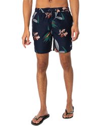 Superdry Vintage Hawaiian Swim Shorts - Blue