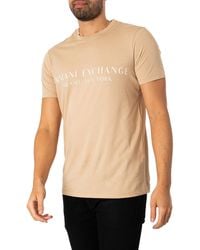 Armani Exchange - Brand Slim T-shirt - Lyst