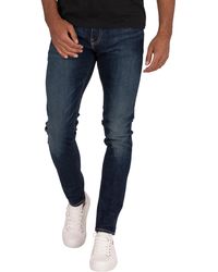 levi's skinny men's blue jeans