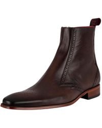 Jeffery West - Zip Up Leather Chelsea Boots - Lyst