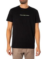 Calvin Klein - Mirrored Back Logo T-shirt - Lyst
